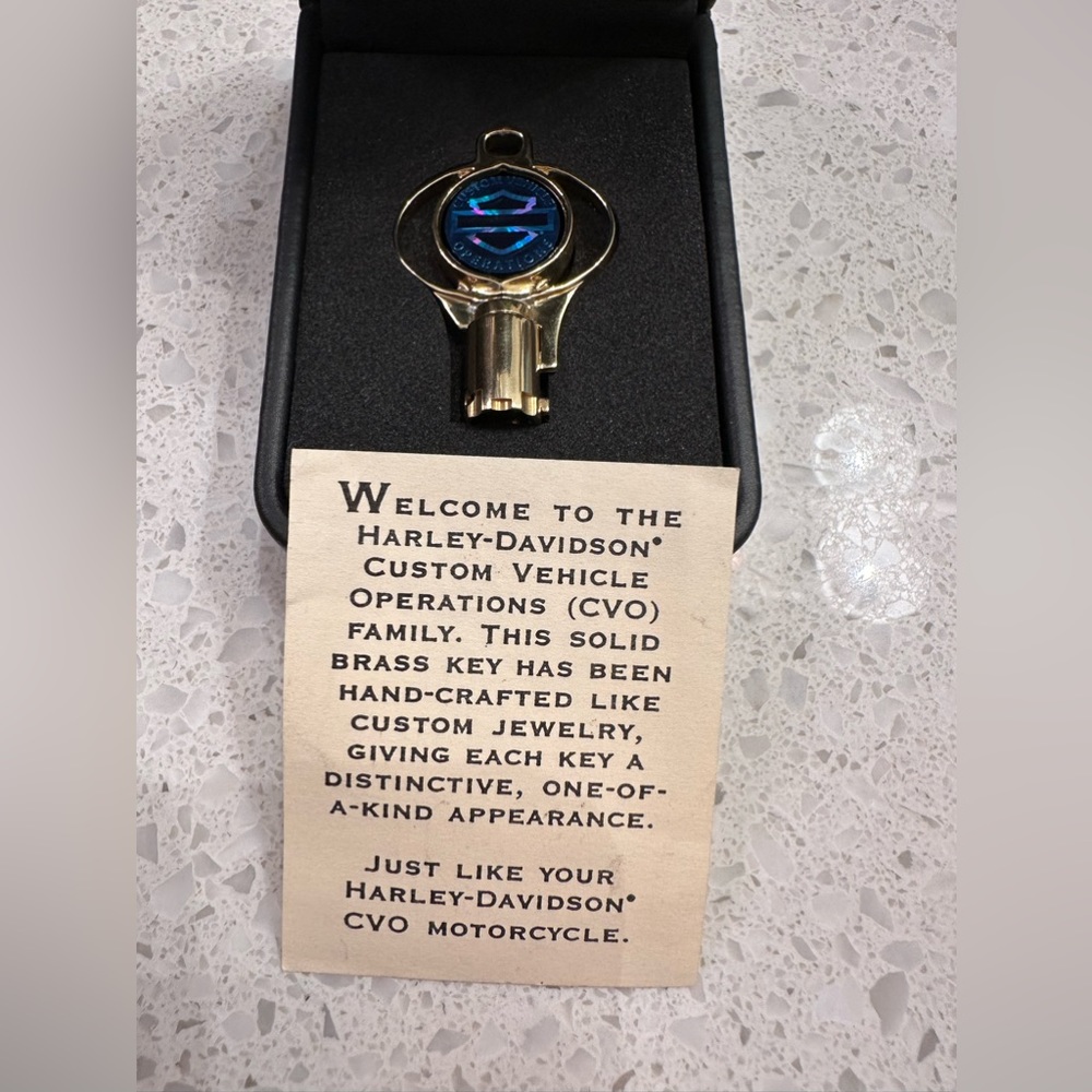 Harley Davidson CVO Brass Custom 1 of a kind Key NEW